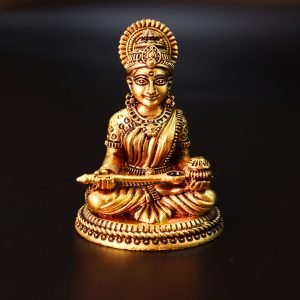 AnnaPurna Maa Murti Small Size Premium Brass 3 inch