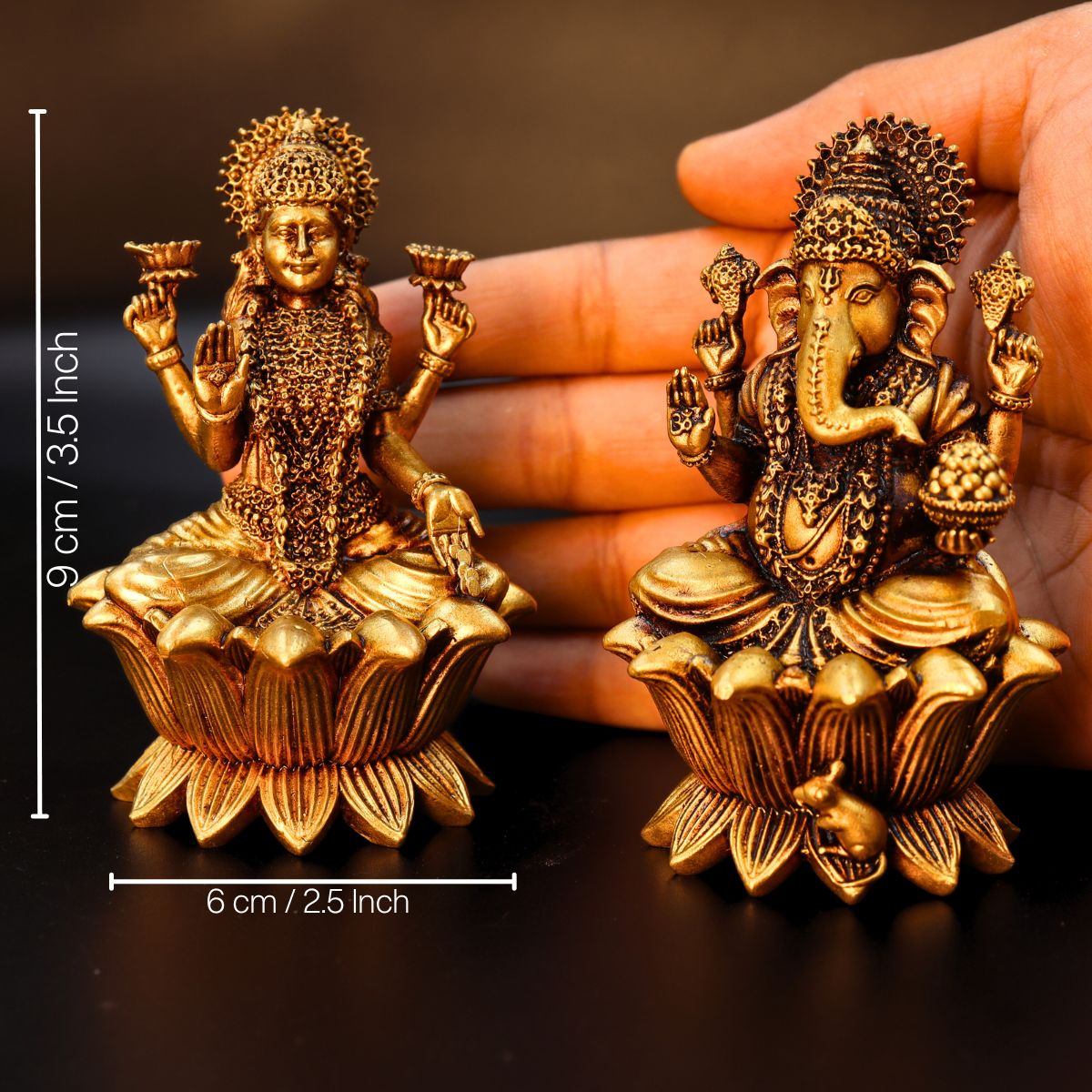 Laxmi Ganesha Idol: Exquisite Blessings for Your Space - Image 2