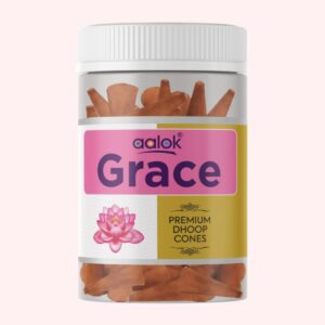 Aalok Grace Premium Dhoop Cone Jar