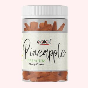 Aalok Pineapple Premium Dhoop Cone Jar