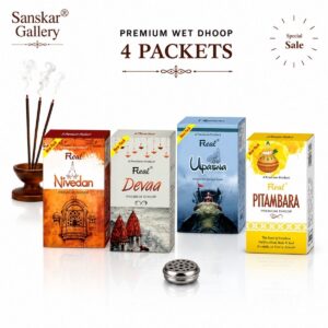 Premium Collection of 4 Best Fragrance wet Dhoop by Real Brand