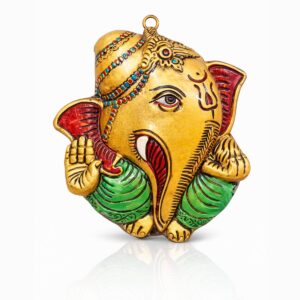 Ganesha Shankha Hanging Matel Unbreakable 8 Inch