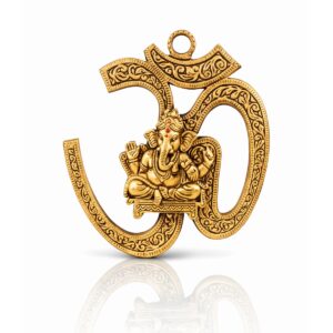 Om Ganesha Matel Hanging Unbreakable 5 inch