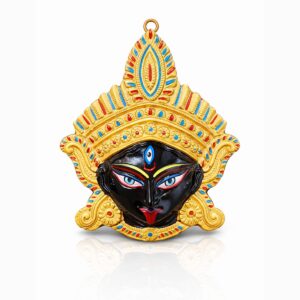 Goddess Kali Hanging Face Matel Unbreakable 6 inch