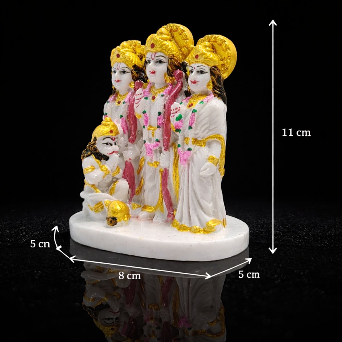 Ramdarbar Marble Dust Murti Small size Washable 11 cm - Image 2