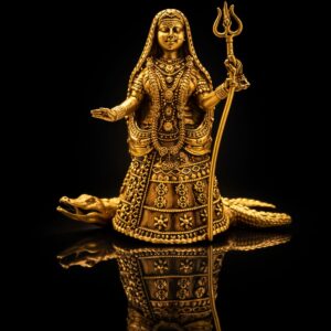 Maa Ganga Premium Brass Export Quality Statue 4 Inch