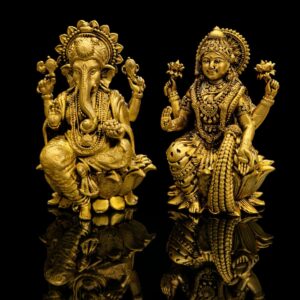 Laxmi Ganesha Export Brass Murti 4 inch