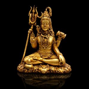 Mahadev Shiv Brass Murti Small Size Export 2.5 Inch