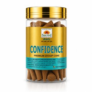 Confidence Premium Cone Jar Dhoop By Sacred Tiranga Brand