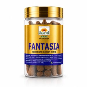 Fantasia Premium Cone Jar Dhoop By Sacred Tiranga Brand