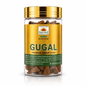 Guggal Premium Cone Jar Dhoop By Sacred Tiranga Brand
