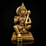 Hanuman Sitting Brass Murti Premium 4 Inch