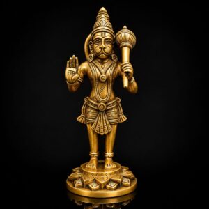 Hanuman Standing Premium Brass Murti 8 Inch