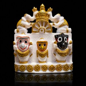 Jagannath ji Marble Dust Murti 4.5 Inch Washable