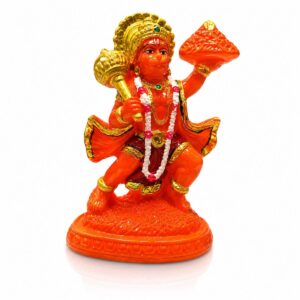 Pahad Hanuman Orange Marble Dust Washable 4 Inch