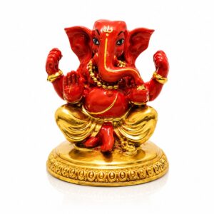 Ganesha Premium Matelic Rasin Red For Car Dashboard 2 Inch