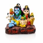 Shiv Parivar Baby Face Rasin Murti For Car Dashboard 3.5 inch