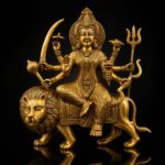 Durga Large size Premium Brass Murti without Base 14 inch