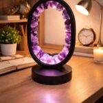 Amethyst Original Raw Crystal Night Lamp For Healing
