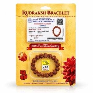 Orignal 7 Mukhi Rudraksha Bracelate Lab Certified