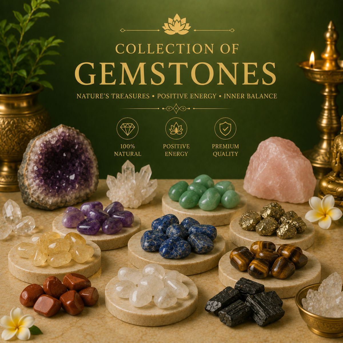 Certified natural gemstones for astrology