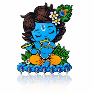 Krishna Blue Color Hanging Key Chain Holder Card Board