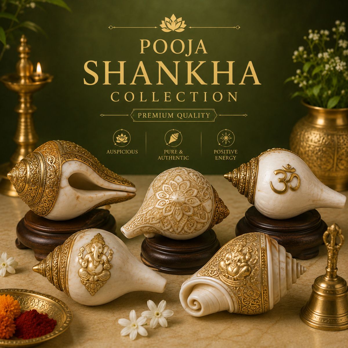 Original pooja shankha conch