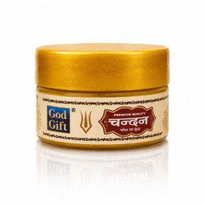 Yellow Chandan Wet Paste Readymade By God Gift Kashi Brand