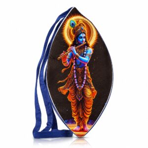 Premium Gau Mukhi Bag For Mala Jaap Krishna Black Background