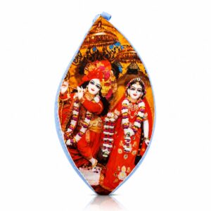 Premium Gau Mukhi Jap Bag For Mala Jaap Radha Krishna Red