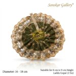 Laddu Gopal Fancy Poshak Dark Green 2 No