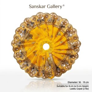 Laddu Gopal Fancy Poshak Yellow 2 No