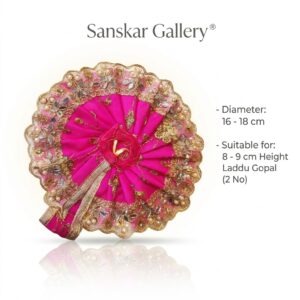 Laddu Gopal Fancy Poshak Pink 2 No