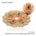 Laddu Gopal Fancy Poshak Peach 2 No