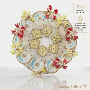 Laddu Gopal Fancy Poshak White  2 No