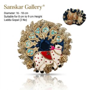Laddu Gopal Fancy Poshak Blue Cow 2 No