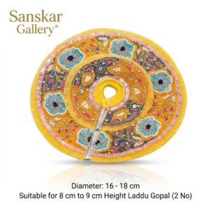 Laddu Gopal Fancy Poshak yellow Moti 2 No