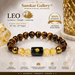 Leo Original Premium Quartz Bracelate with Selenite Plate