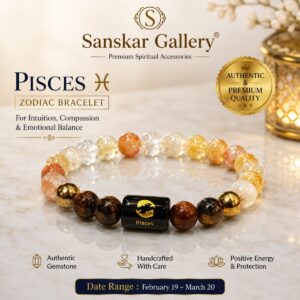 Pisces Original Premium Quartz Bracelate with Selenite Plate