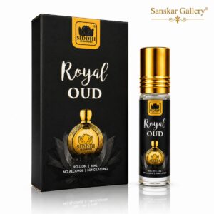 Royal Oud Premium Non Alcoholic Roll On Attar for Pooja 6 ML