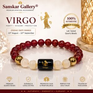 Virgo Orignal Premium Quartz Bracelate with Selenite Plate