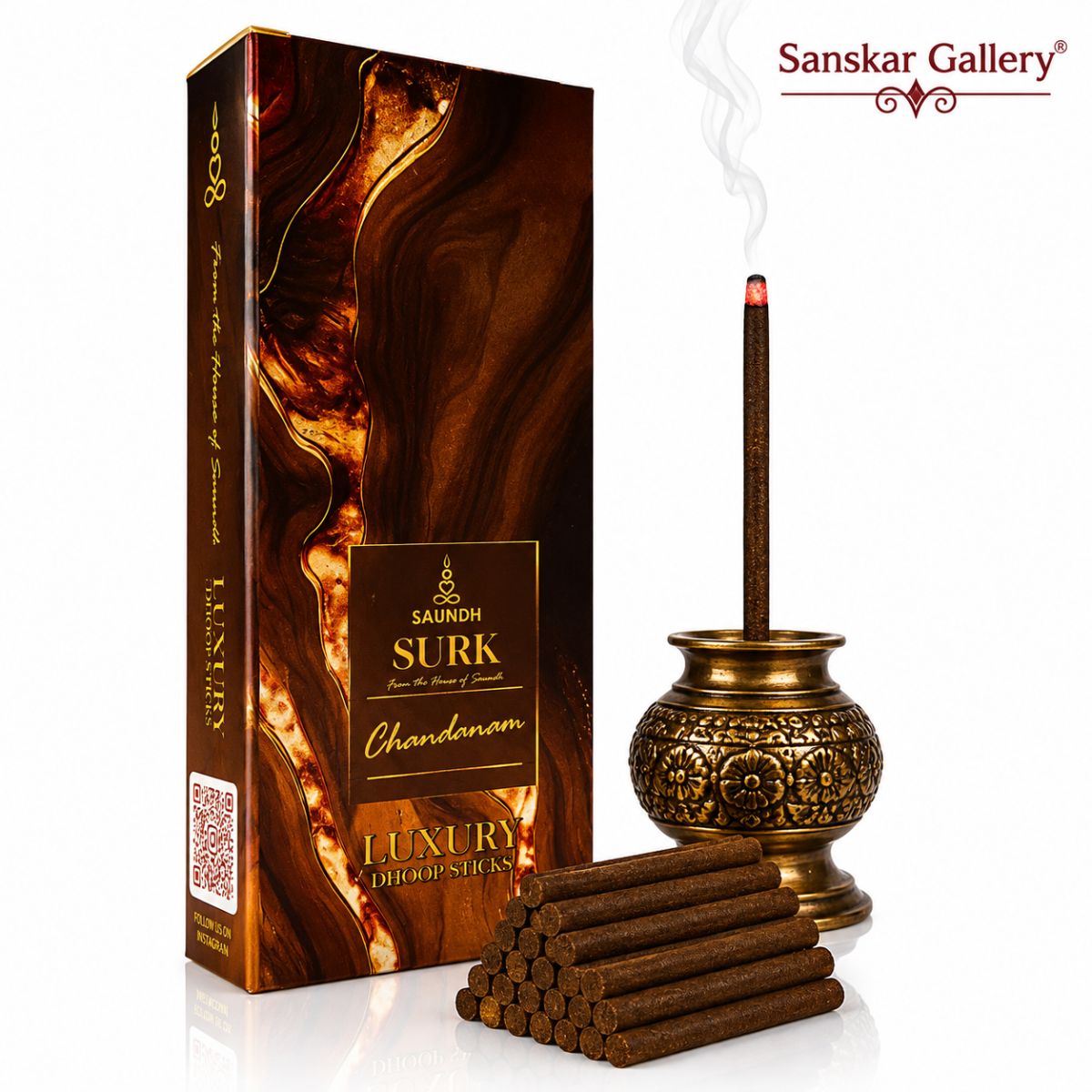 chandanam Surkh Saundh Premium Low Smoke Stick