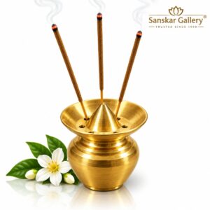 Premium Brass Aggarbatti Stand kalash