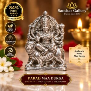 Durga Devi Original Parad Murti 84% Premium Quality