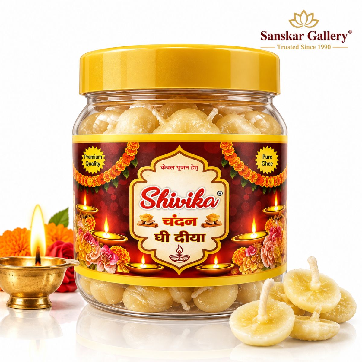 Ghee Batti Readymade Premium Sandal Fragrance